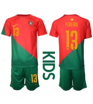 Portugal Danilo Pereira #13 babykläder Hemmatröja barn VM 2022 Korta ärmar (+ Korta byxor)